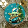Minnesota Vikings Baby Yoda NFL Football 2023 Decorations Christmas Ornament