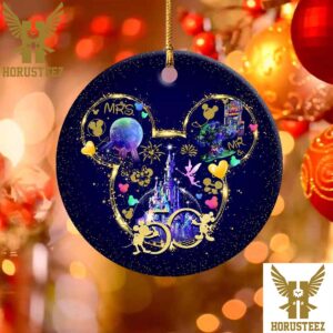 Mickey Ears Disney 50th Anniversary Christmas Christmas Tree Decorations Ornament
