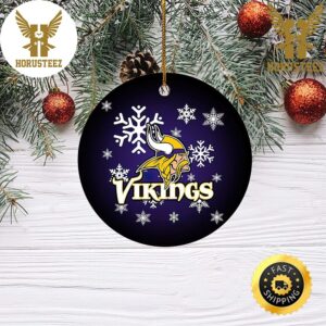 Minnesota Vikings Merry Christmas Hallmark NFL 2023 Decorations Christmas Ornament