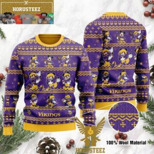 Minnesota Vikings Mickey Mouse Player Disney Christmas Ugly Sweater