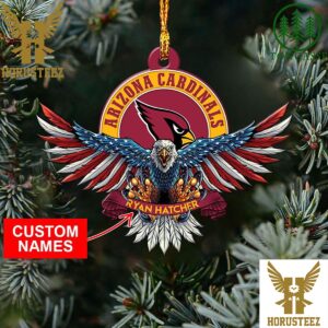 NFL Arizona Cardinals Xmas American US Eagle Christmas Tree Decorations Ornament
