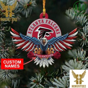 NFL Atlanta Falcons Xmas American US Eagle Christmas Tree Decorations Ornament