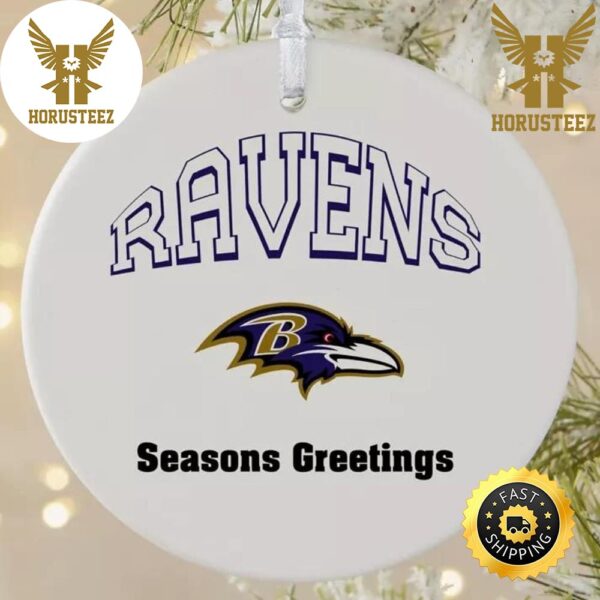 NFL Baltimore Ravens Personalized NFL Football 2023 Decorations Christmas Ornament