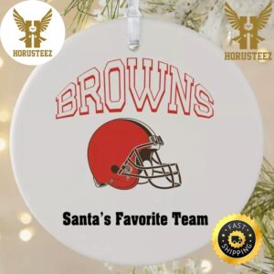 NFL Cleveland Browns Personalized NFL Football 2023 Decorations Christmas Ornament