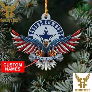 NFL Dallas Cowboys Xmas American US Eagle Christmas Tree Decorations Ornament