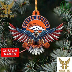 NFL Denver Broncos Xmas American US Eagle Christmas Tree Decorations Ornament
