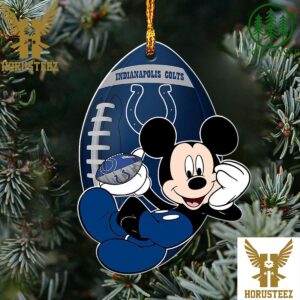 NFL Indianapolis Colts Xmas Mickey Christmas Tree Decorations Ornament