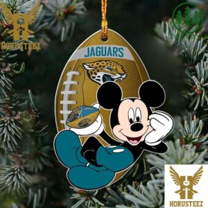 NFL Jacksonville Jaguars Xmas Mickey Christmas Tree Decorations Ornament