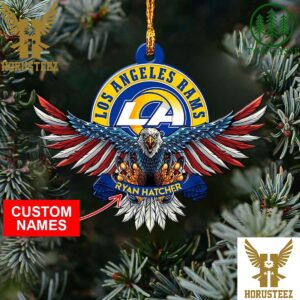 NFL Los Angeles Rams Xmas American US Eagle Christmas Tree Decorations Ornament