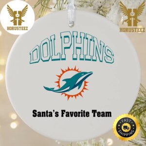 NFL Miami Dolphins Personalized NFL Football 2023 Decorations Christmas Ornament