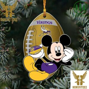 NFL Minnesota Vikings Xmas Mickey Christmas Tree Decorations Ornament
