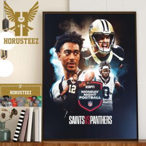 NFL Monday Night Football New Orleans Saints Vs Carolina Panthers Wall Decor Poster Canvas