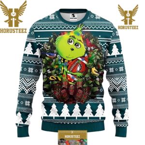 NFL Philadelphia Eagles Cute Grinch Best For Xmas Holiday Christmas Ugly Sweater