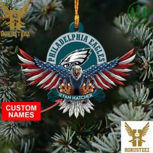 NFL Philadelphia Eagles Xmas American US Eagle Christmas Tree Decorations Ornament
