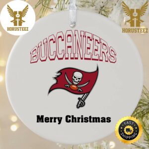 NFL Tampa Bay Buccaneers Merry Christmas NFL Football 2023 Decorations Christmas Ornament