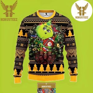 NFL The Pittsburgh Steelers Cute Grinch Best For Xmas Holiday Christmas Ugly Sweater