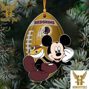 NFL Washington Redskins Xmas Mickey Christmas Tree Decorations Ornament