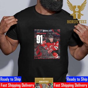 New Jersey Devils Jack Hughes Rating At EA Sports NHL 24 Unisex T-Shirt