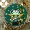 New York Giants Baby Yoda NFL Football 2023 Decorations Christmas Ornament