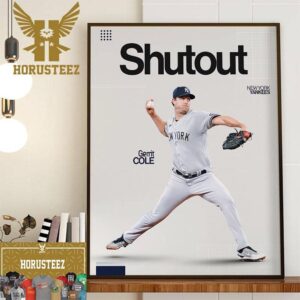 New York Yankees Gerrit Cole Ends Season In Style With Second Shutout Of The Year Home Decor Poster Canvas