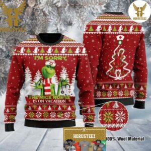 Nurse Red Knitting Pattern Grinch Best For Xmas Holiday Christmas Ugly Sweater