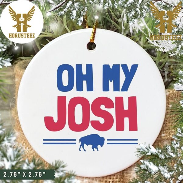 Oh My Josh Buffalo Bills Hallmark NFL 2023 Decorations Christmas Ornament