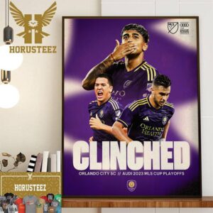 Orlando City SC Have Clinched A Spot In The Audi 2023 MLS Cup Playoffs Home Decor Poster Canvas