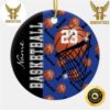 Personalize Green Basketball Ceramic NBA Christmas 2023 Decorations Christmas Ornament