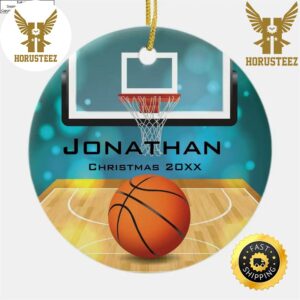 Personalized Basketball NBA Christmas 2023 Decorations Christmas Ornament