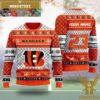 Personalized Cincinnati Bengals Fooball Field Christmas Ugly Sweater