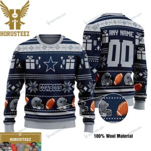 Personalized Dallas Cowboys Football Woolen Gift For Fan Christmas Ugly Sweater