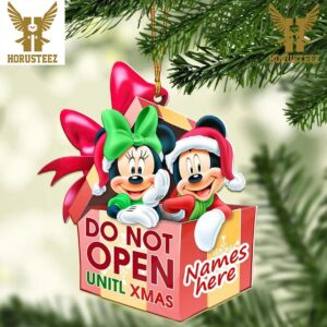 Personalized Mickey And Minnie Mouse Disney Christmas Tree Decorations Ornament
