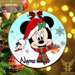 Personalized Mickey Mouse And Minnie Mouse Disney Christmas Tree Decorations Ornament