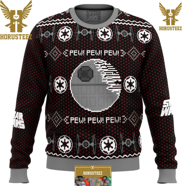 Pew Pew Pew Star Wars Funny Christmas Ugly Sweater