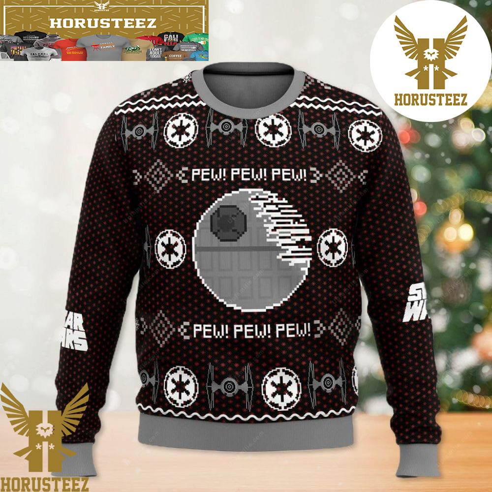 Pew Pew Pew Unique Star Wars Funny Christmas Ugly Sweater