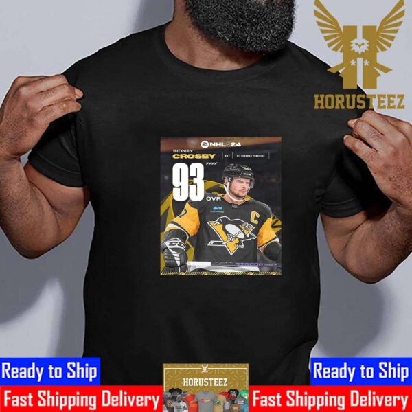 Pittsburgh Penguins Sidney Crosby Rating At EA Sports NHL 24 Unisex T-Shirt