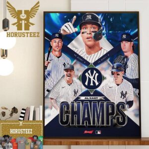 Poster Spreading The News The 2023 AL East Champions Are New York Yankees Home Decor Poster Canvas
