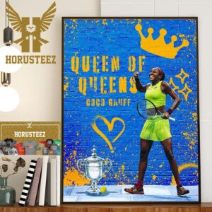 Queen Of Queens Coco Gauff Wins The First Career Major At The Us Open 2023 Home Decor Poster Canvas