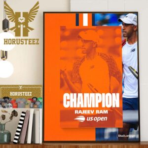 Rajeev Ram And Joe Salisbury Become The First-Ever Three-Peat Champions Of The US Open Home Decor Poster Canvas