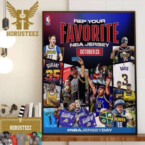 Rep Your Favorite NBA Jersey Day October 23 Home Decor Poster Canvas