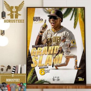 San Diego Padres Juan Soto First Career Grand Slam Home Decor Poster Canvas