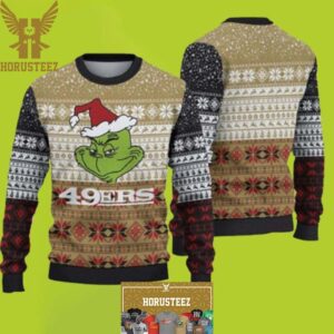 San Francisco 49ers Christmas Grinch Best For Xmas Holiday Christmas Ugly Sweater