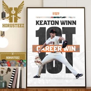 San Francisco Giants Keaton Winn 1st Career Win Home Decor Poster Canvas
