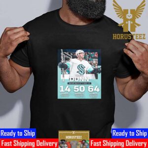 Seattle Kraken Vince Dunn Career Bests Set In 2022-23 Season Unisex T-Shirt