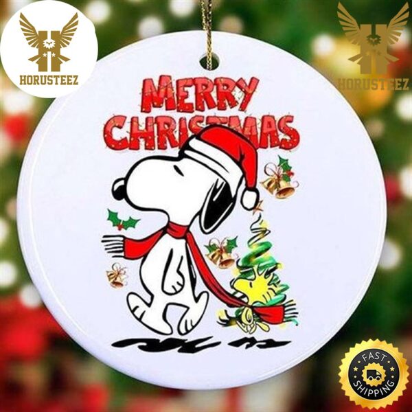 Snoopy And Woodstock Merry Christmas 2023 Snoopy Christmas Lights Decorations Christmas Ornament