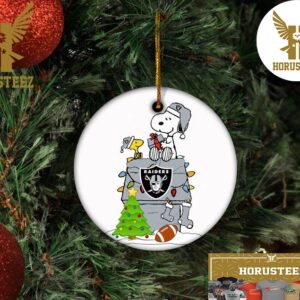 Snoopy Las Vegas Raiders NFL Weihnachten 2023 Christmas Tree Decorations Ornament