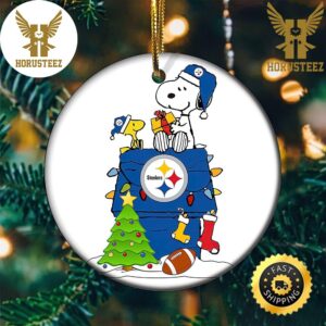 Snoopy Pittsburgh Steelers NFL Player Decorations Christmas Ornament