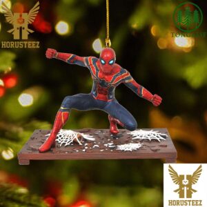 Spiderman Fighting Christmas Tree Decorations Ornament