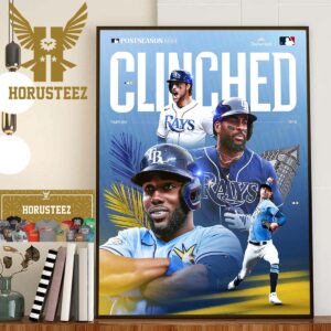 Tampa Bay Rays Clinched To The 2023 MLB Postseason For The 5th Straight Season Home Decor Poster Canvas