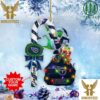 Washington Redskins NFL Custom Name Grinch Candy Cane Christmas Tree Decorations Ornament